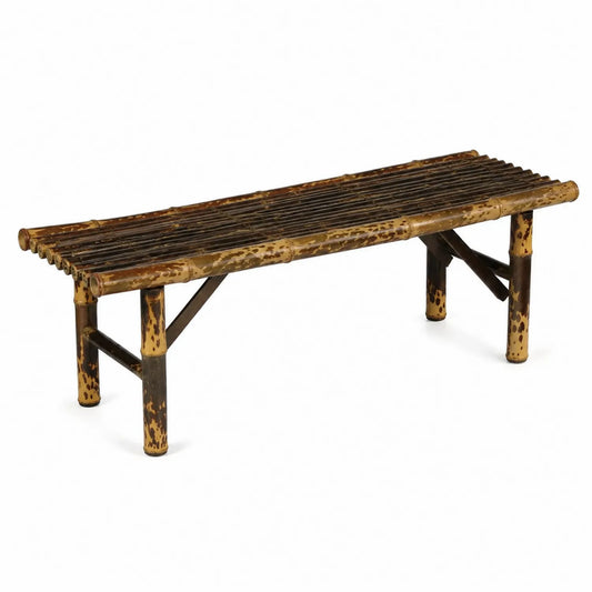 Banc en bambou marron 120 cm