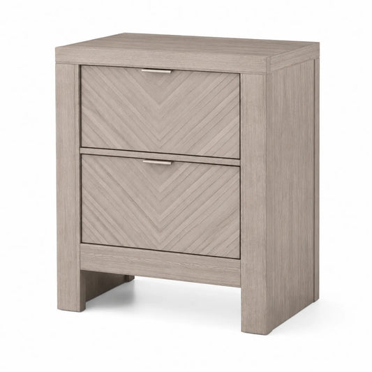 Table de chevet en chêne avec 2 tiroirs 60x40x50 cm